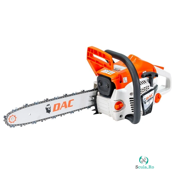 Ruris Motoferastrau Ruris DAC 401RS, drujba cu lant pe benzina, putere 2.5 CP, 36.3 cm3, motor 2 timpi, lungime sina 35 cm, lant 3/8 1.3 PM, rezervor combustibil 410 ml