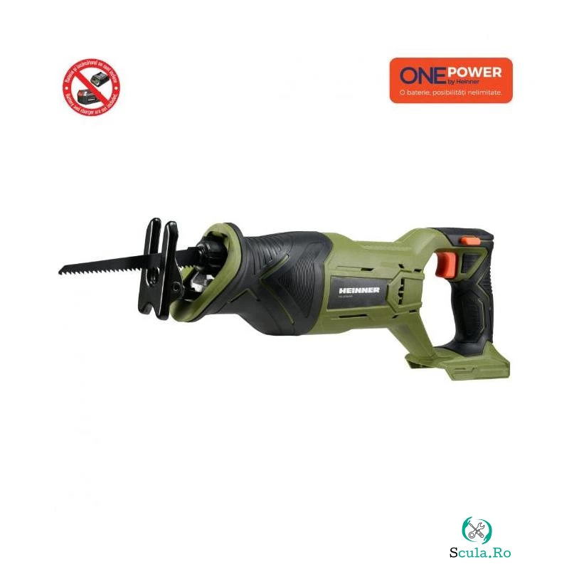Fierastrau universal tip sabie cu acumulator One Power Heinner, 2800 RPM, 18V, Fara baterie si incarcator la 335.99 lei ron