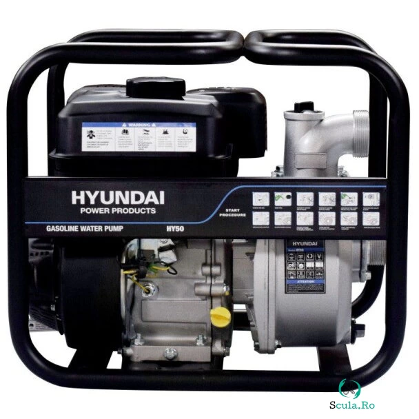Hyundai Motopompa pentru apa curata, 5.5CP, 3.6l, 3600rpm, Hyundai HY50