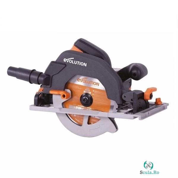 Fierastrau circular de mana fara sina de ghidaj R185CCSX+EU Evolution 027-0003A, 1600 W, O185 mm