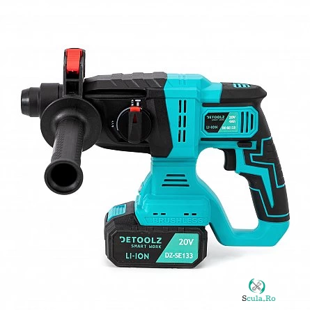 Ciocan rotopercutor, Model 2.2J, cu acumulator 20V 4Ah, Detoolz la 657.00 lei ron