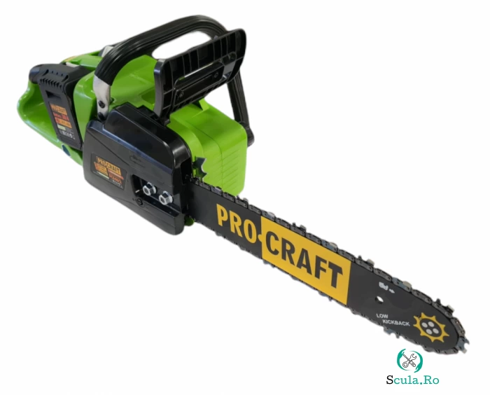 Drujba (Motofierastrau) pe acumulatori Procraft, 160W, 2x20V 4.0Ah, 5500RPM, Brushless, (fara acumulatori inclusi) la 546.00 lei ron