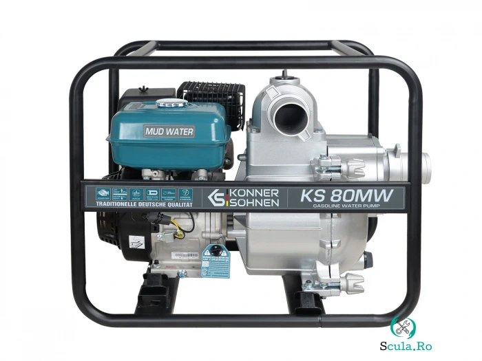 Motopompa pentru apa puternic contaminata Konner-Sohnen KS 80MW, 9 Cp