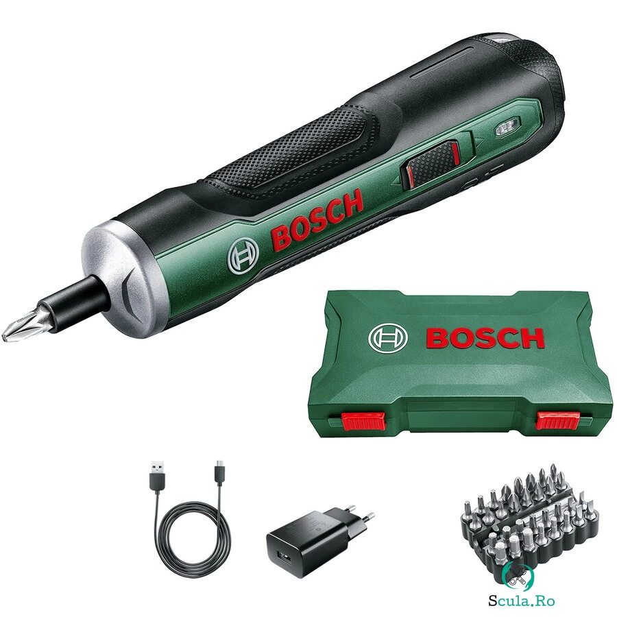BOSCH Surubelnita electrica pe acumulator Bosch PushDrive, 3.6 V , 1.5 Ah, 5 Nm