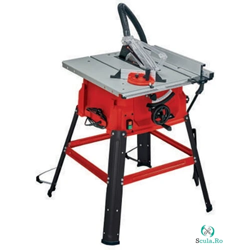 Einhell Ferastrau circular cu masa Einhell TC-TS 2025 3 eco, 1800W, 5000 RPM, 250x30 mm diametru disc, 85 mm inaltimea maxima de taiere la 90 grade, Rosu-Negru la 994.40 lei ron