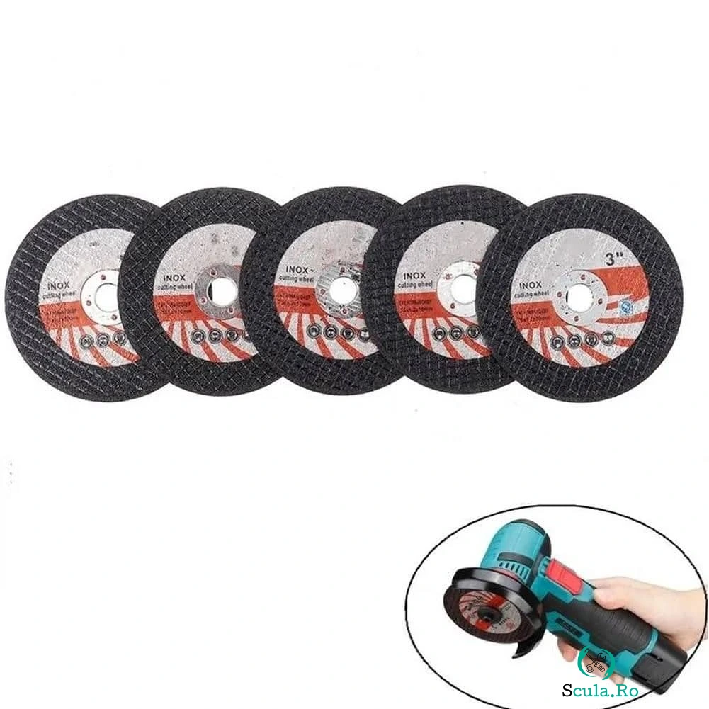 Set 5 bucati mini disc de tăiere circular 75 mm pentru polizor