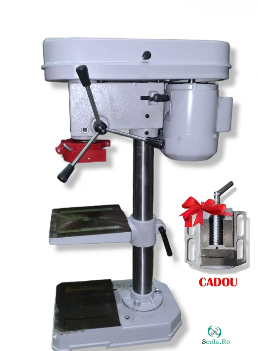 Bormasina de banc fixa, cu coloana, ELPROM ESS-16-650, 650W, 2600RPM, Diametru gaurire 50mm