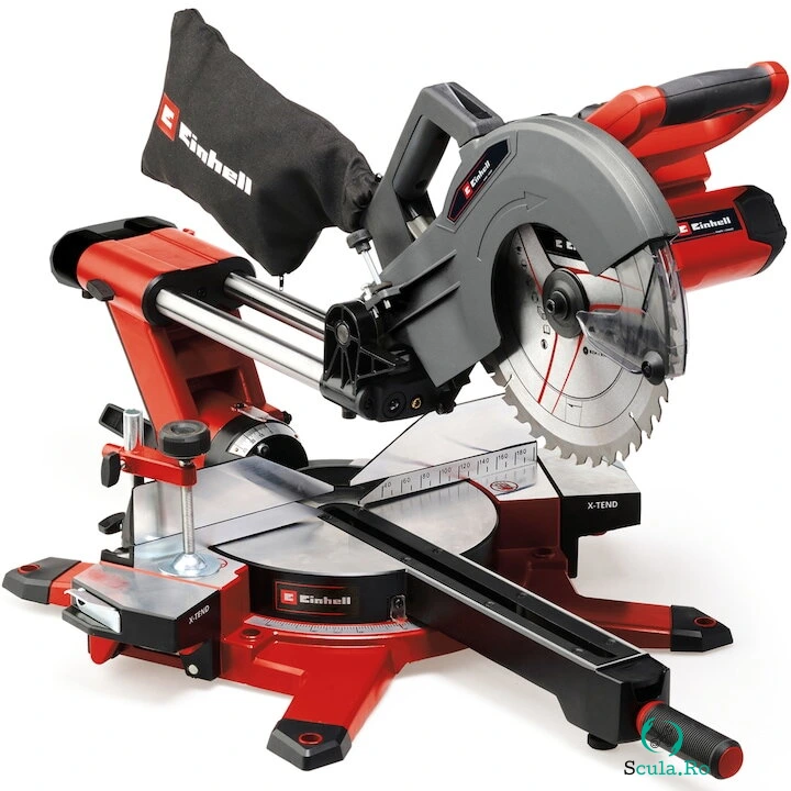 Einhell Fierastrau stationar circular pe acumulator Einhell Expert TE-SM 36/10 Li - Solo, 2x18 V, tehnologia PXC, 3800 RPM, panza 254 X 30 mm, fara acumulator/incarcator la 1,708.81 lei ron