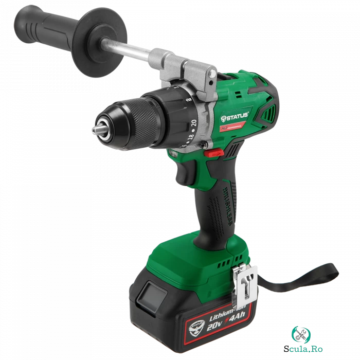 Surubelnita electrica Status CTW24Li, 20V, 4Ah, 2 acumulatori, fara carbuni