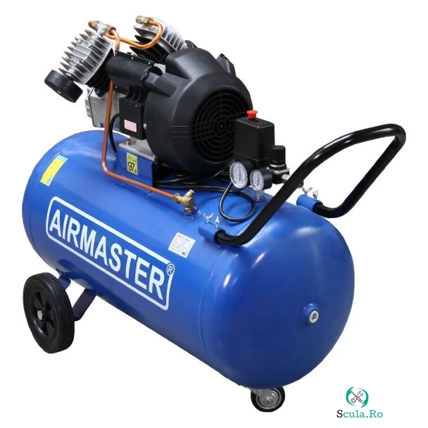 Compresor de aer Airmaster AIR10010NV-3 , 2.2 kW, 10 bar, 336 l/min, butelie 100 litri la 2,653.00 lei ron