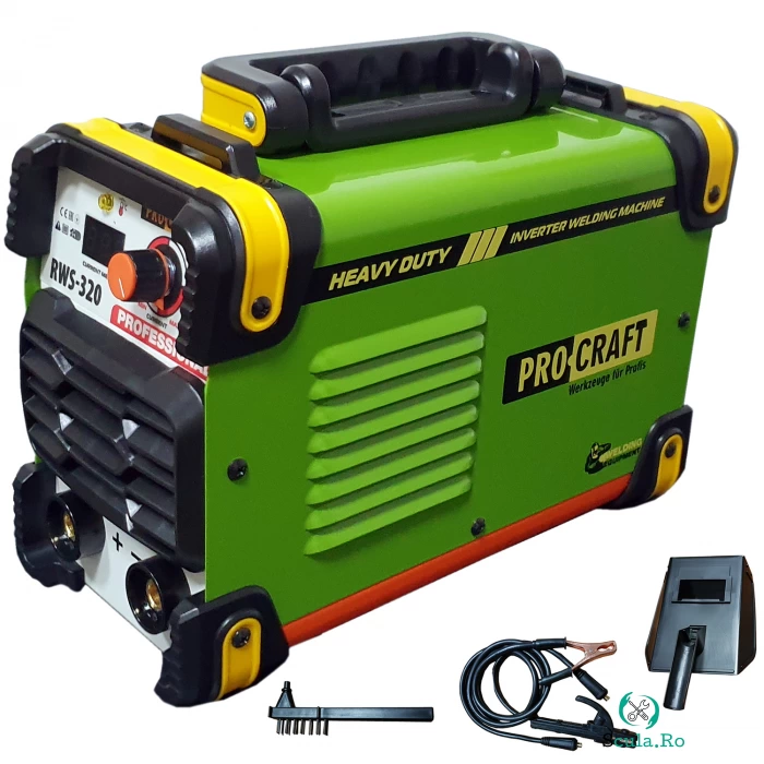 Aparat de sudura ( Invertor ) ProCraft, RWS 320, Profesional, LCD, Anti-lipire, Invertor IGBT la 374.00 lei ron