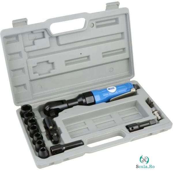 Cheie pneumatica cu clichet Gude 40250, 1 2 , 6 bari, 60 Nm, set 14 piese