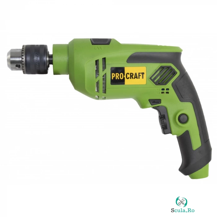 BORMASINA CU PERCUTIE PROCRAFT PS1000, 1000W, 13MM, 2800RPM la 174.00 lei ron
