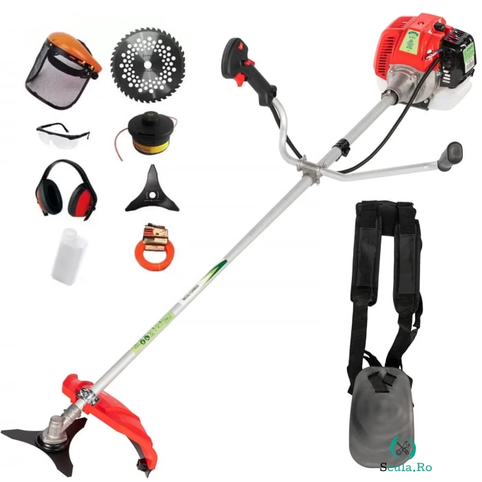 Motocoasa pe benzina Micul Fermier MF 712, 5CP, 8 Accesorii Incluse la 596.00 lei ron